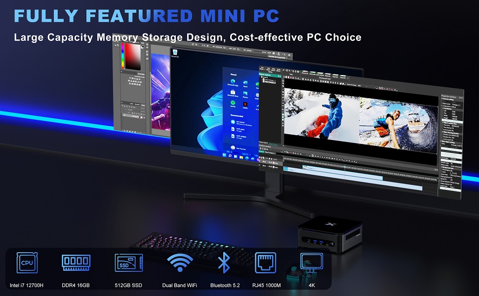 ミニPC NEC I7 12700 16GB SSD256 windows11  Amazon.co.jp: Skynew ミニPC インテル 第12世代 Core i7-1270P