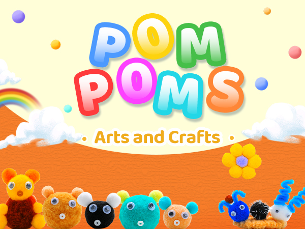 小物 pompom Amazon.com: Carl & Kay [300 Pcs] 250 1 Inch Pom Poms & 50