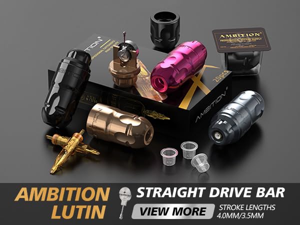 Ambition Lutin Tattoomachine タトゥーマシン Ambition Lutin Wireless Tattoo Machine Short Pen Kit
