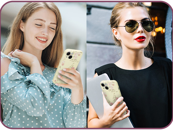 pink rose♡ Amazon.com: XIZYO for iPhone 15 Case, Cute Floral Aesthetic