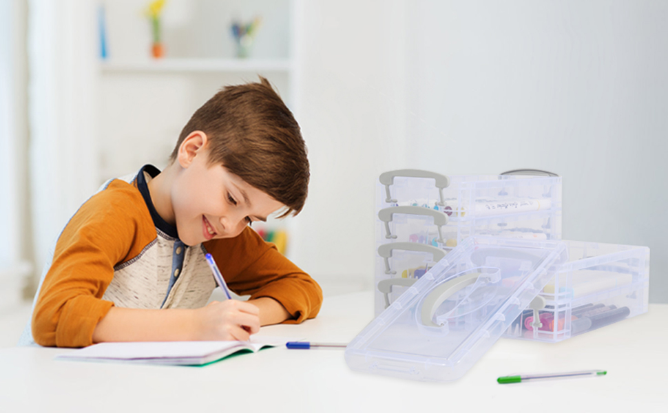 Stackable Transparent Pen Box
