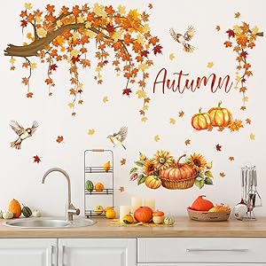 fall autumn pumpkin wall decals