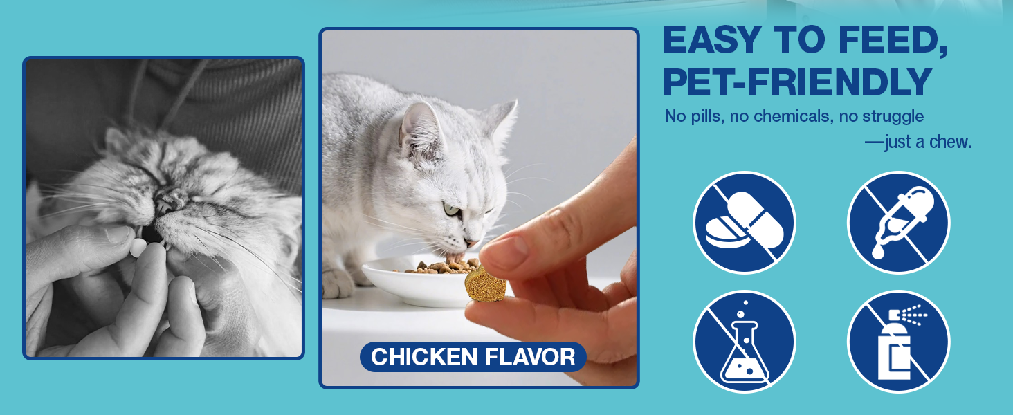 Flea and Tick Prevention for Cats Chewable