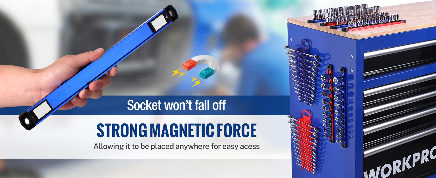 magnetic socket organizer