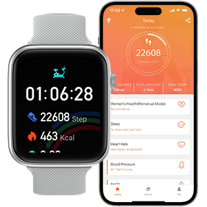 Smart Watch for Men Women Android iPhone Fitness Activity Trackers Smartwatches Bluetooth Call