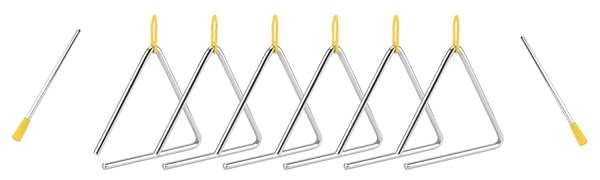 楽器、三角ハープ Amazon.com: SOUJAP 12 Pack 6 Inch Triangle Instrument