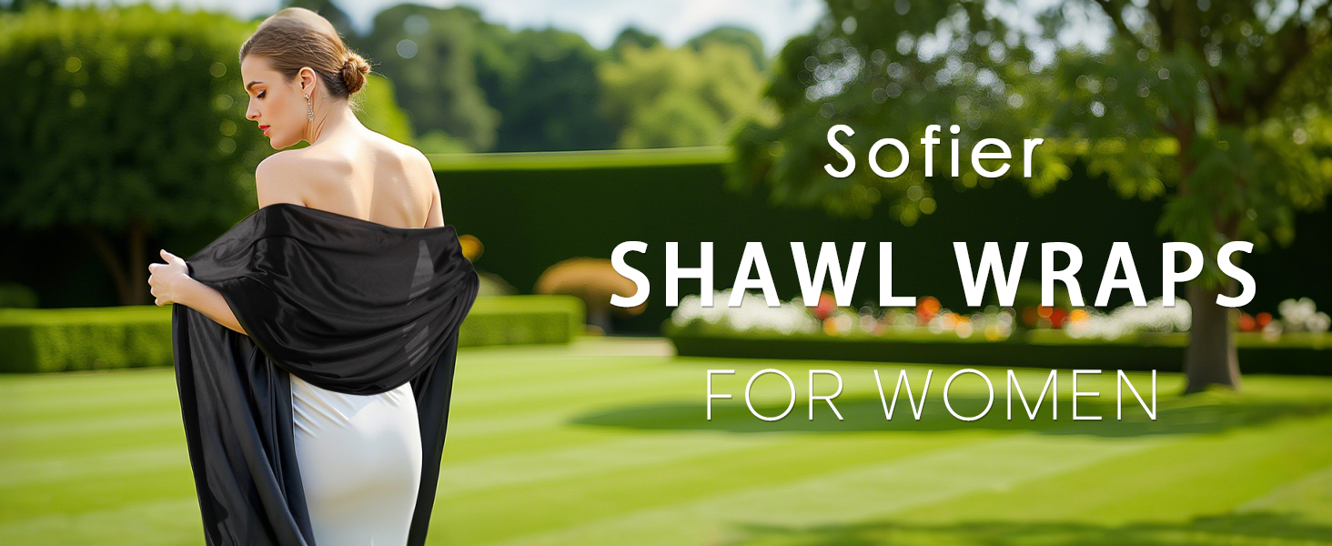 satin scarf shawl wraps for women evening dress cover up bridesmaid gift wedding