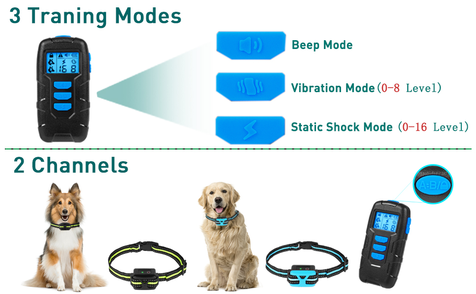 Dog Shock Collar with Remote, Svtrat Dog Training Collar