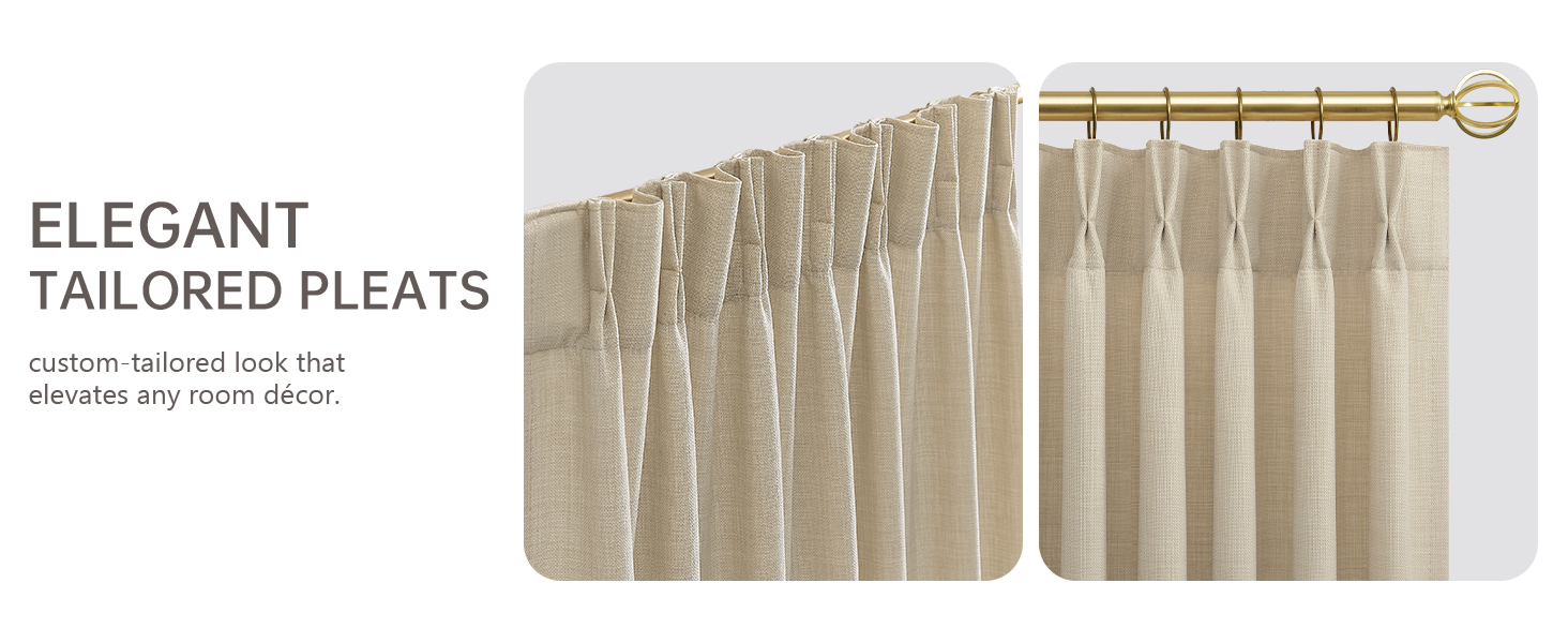 PINCH PLEATED SHAPED