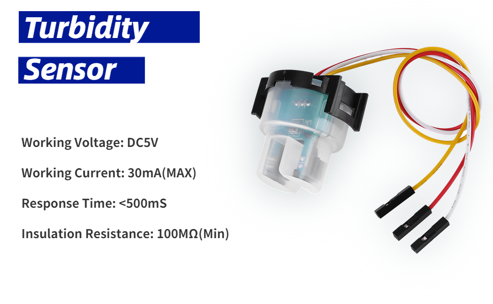 Amazon.com: Turbidity Sensor Liquid Suspended Particles Water Turbidity ...