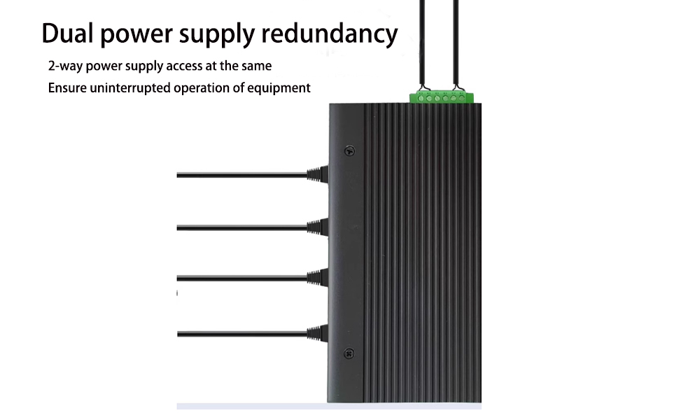 Server room switches Dual power supply redundancy