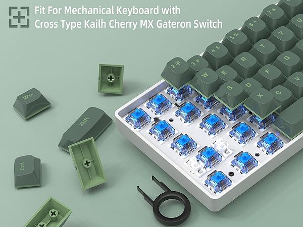 PXG3点セット♡◡̈⃝⋆* Amazon.com: 117 Key Custom PBT Keycap Set Double Shot OEM Profile