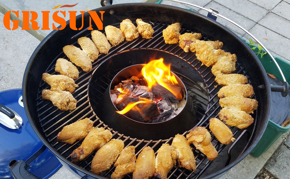 Grisun BBQ Whirlpool for Vortex er 22 26.75 Inch Kettle