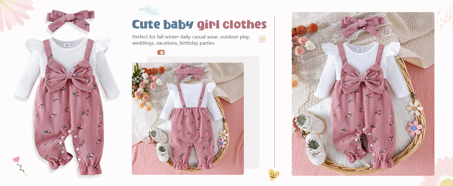 Cute baby girl clothes,fall baby girl clothes,baby girl winter outfit