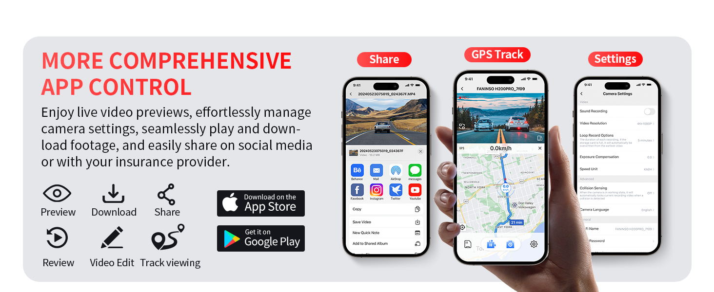 Dash Cam Front and Rear
