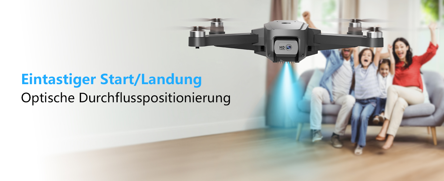 Drohne mit 1080p Kamera,mit Brushless Motoren Drohnen mit Kamera f眉r Erwachsene,Optische Streaming