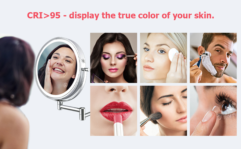 Wall mirror makeup lighted wall mirror with light wall mount lighted mirror wall mount makeup mirror