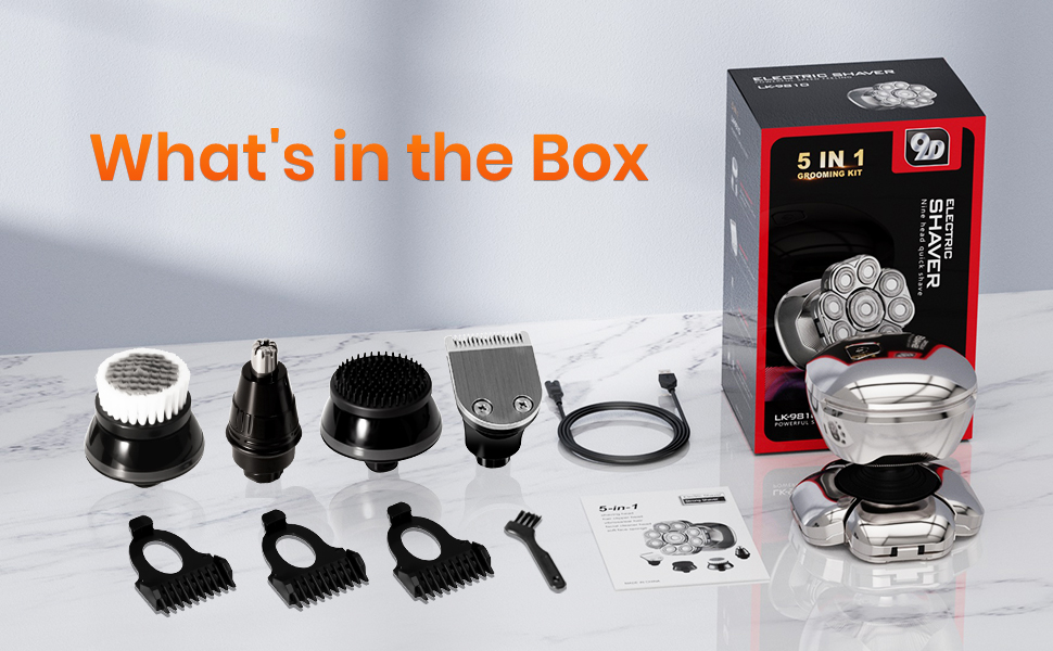 Head shaving kit for bald men