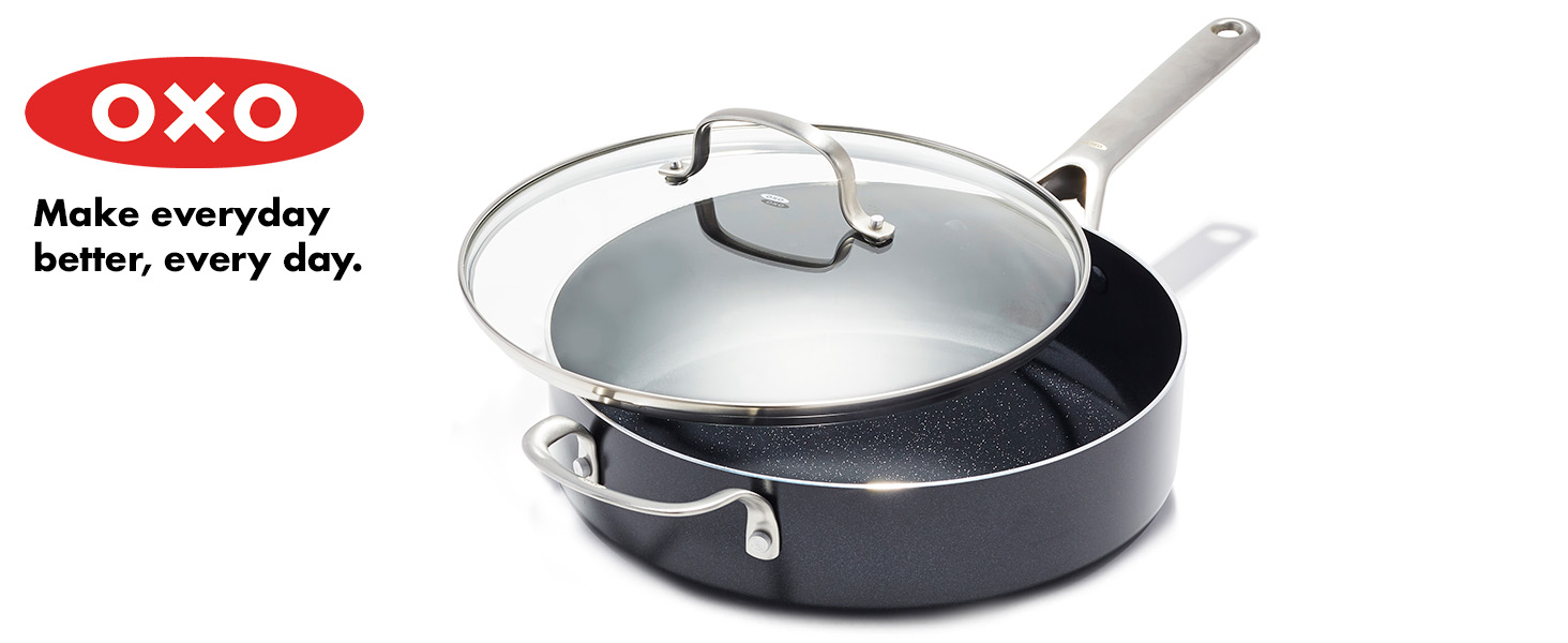 OXO Agility Series 5QT Saute Pan with Lid, Ceramic Nonstick