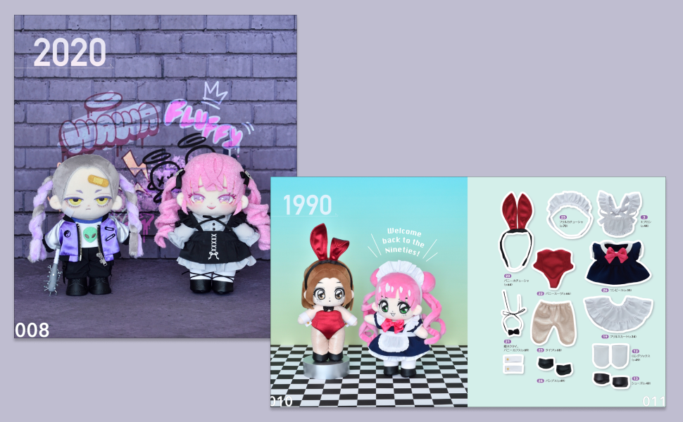 wawaちゃん15cm用ドレス4点セット wawaちゃん15cm用ドレス4点セット てづくり推しぬい wawaちゃん