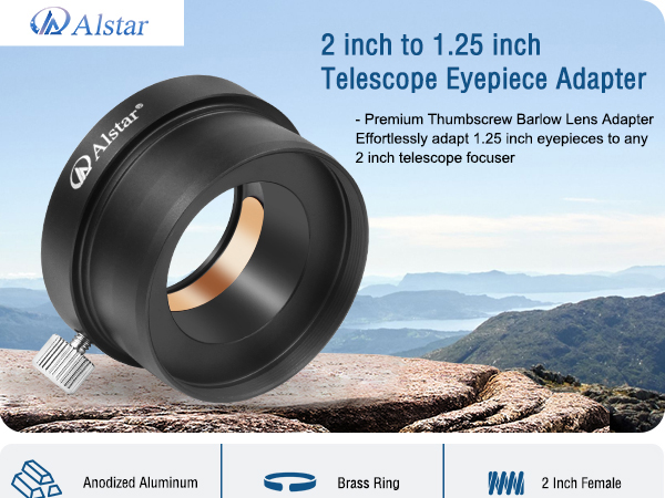 Amazon.com : Alstar 2 inch to 1.25 inch Telescope Eyepiece