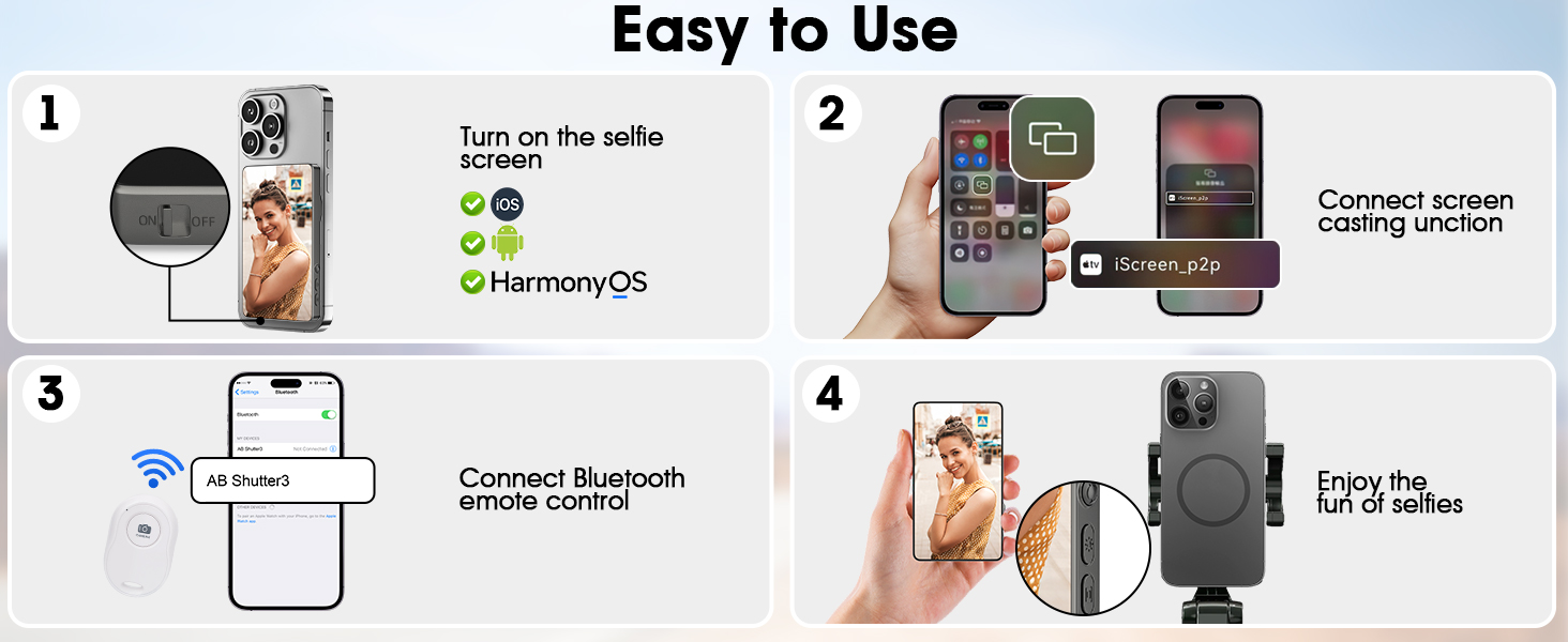 Phone Vlog Selfie Monitor Screen