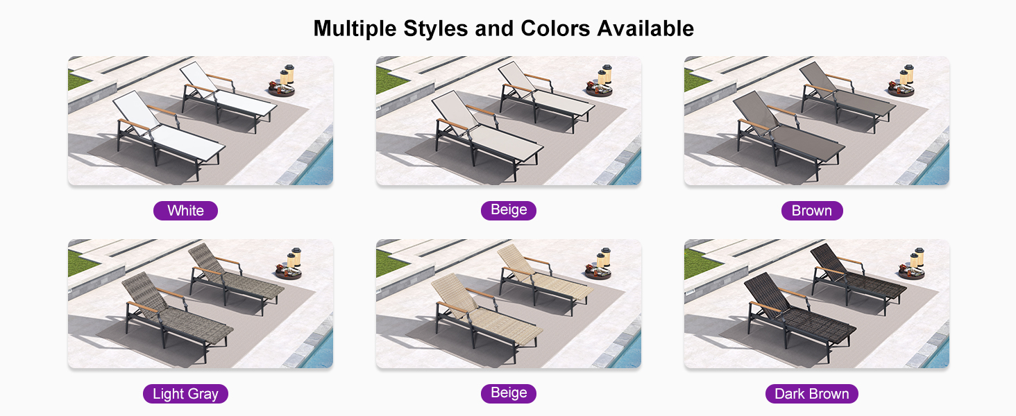 patio lounge chairs aluminum metal heavy duty padded chaise with cushion set of 2 lounge outside