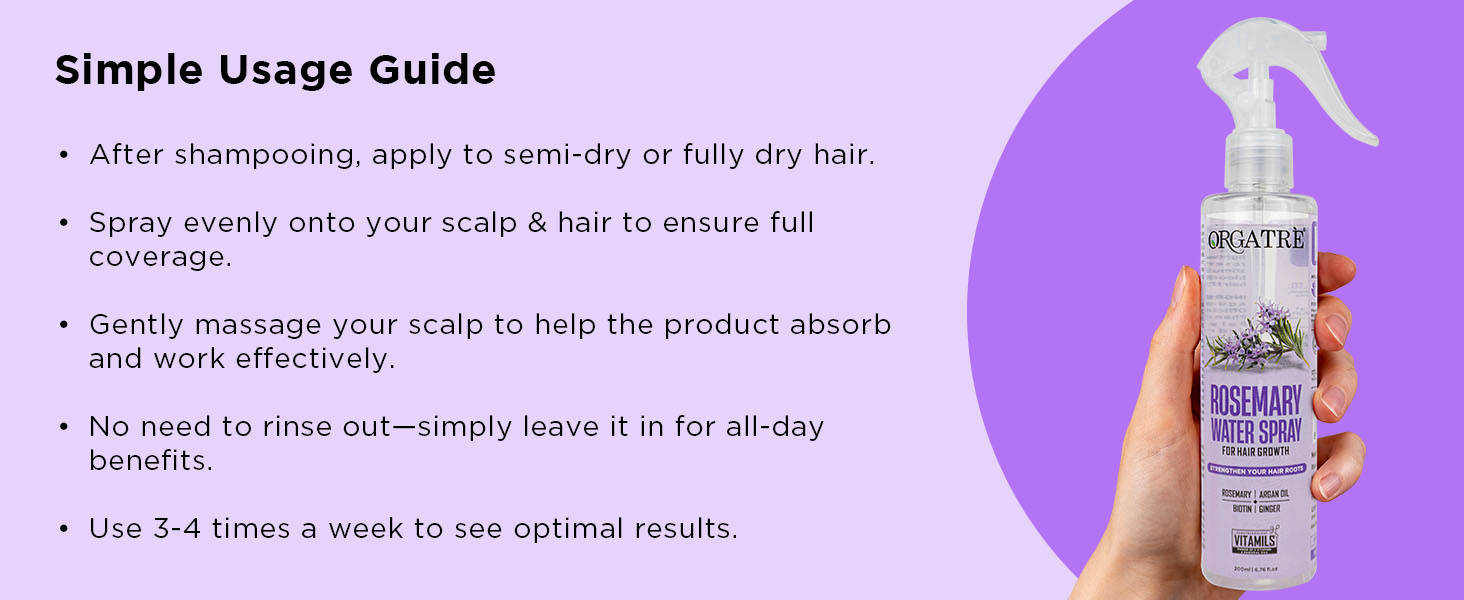 rosemary hair spray for scalp