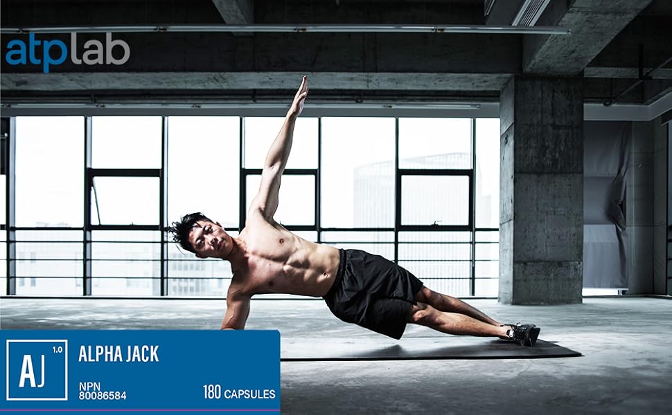 ATP LAB Alpha Jack 180 Capsules Mens Health Supplement with D