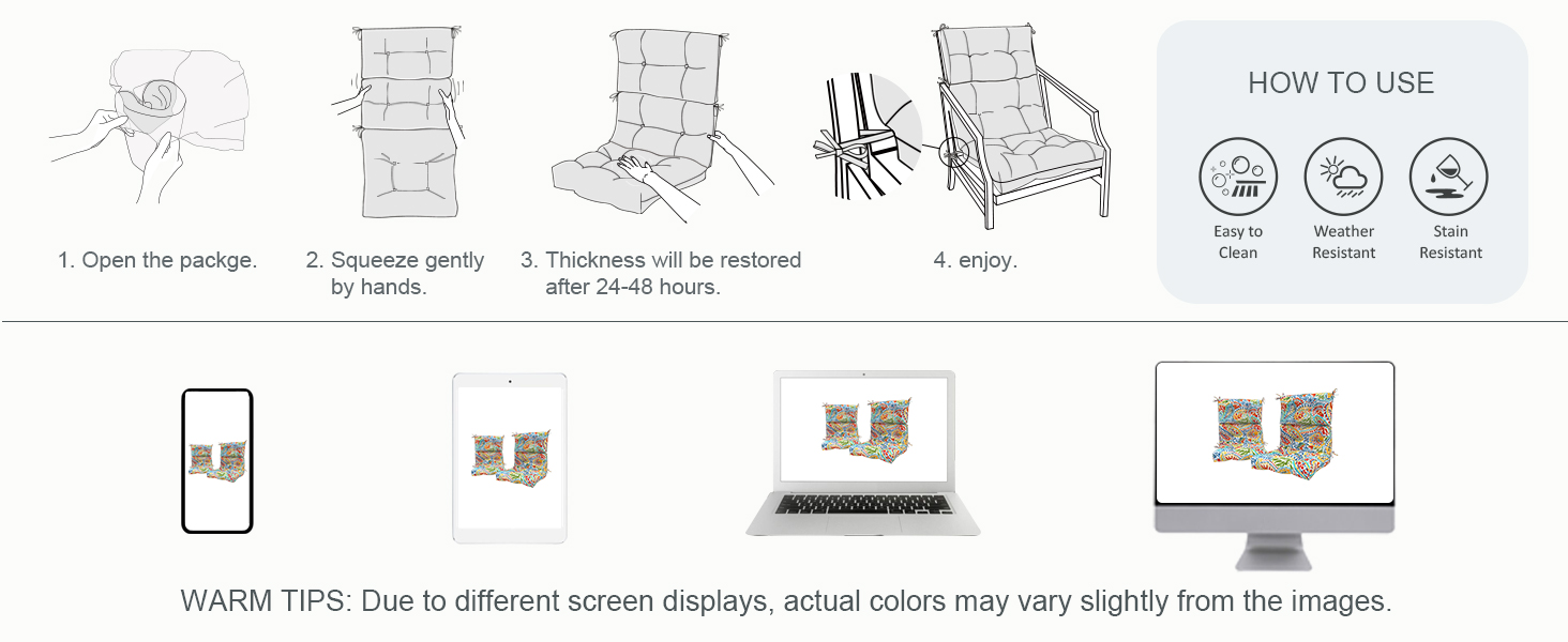 high back chair cushions