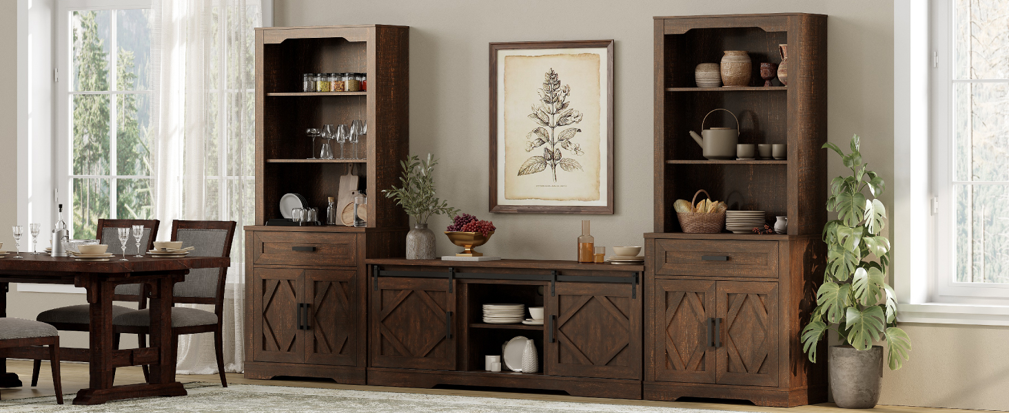 long large wide sideboard cabinet combo