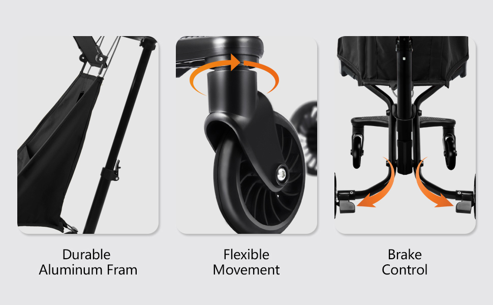 Durable Aluminum Fram FlexibleMovement BrakeControl