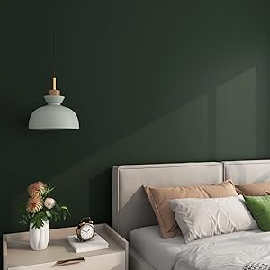 FunStick Thickened Dark Gray Wallpaper Contact Paper for Bedroom Bathroom Accent Wall Cabinets