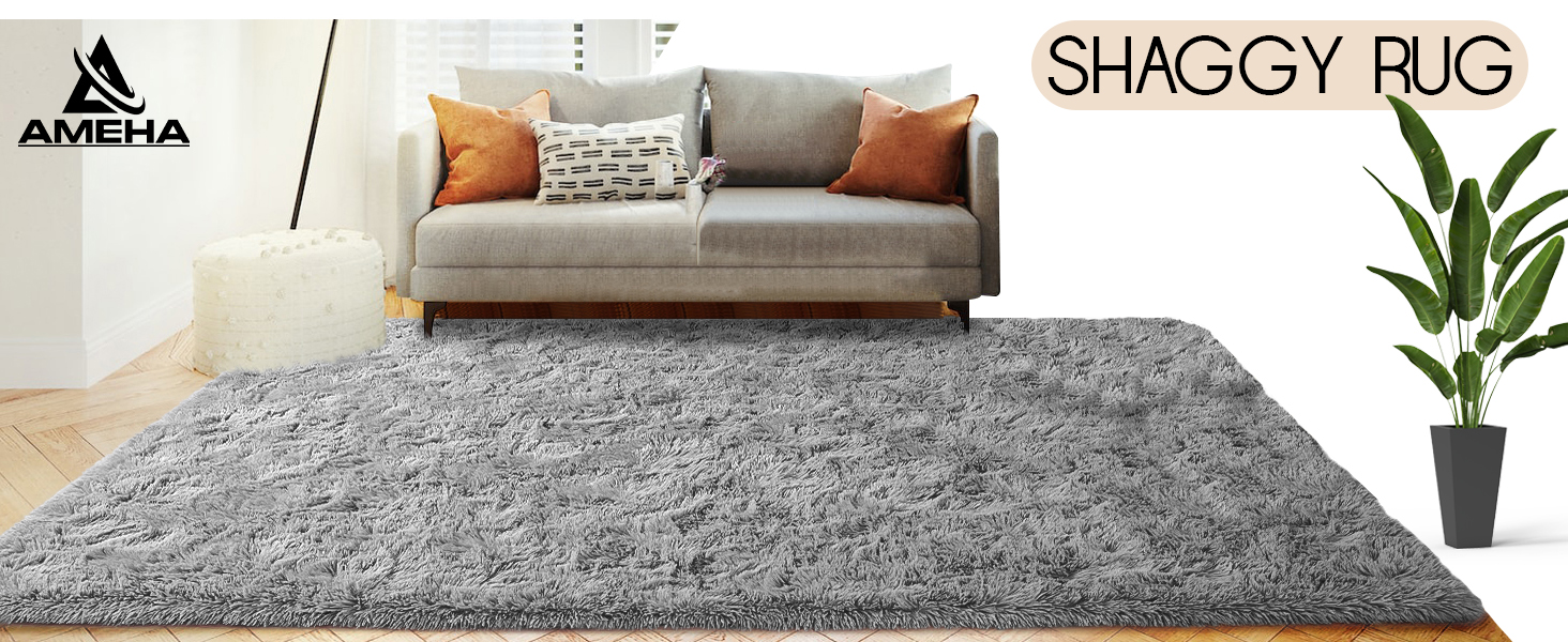 SHAGGY RUG GREY