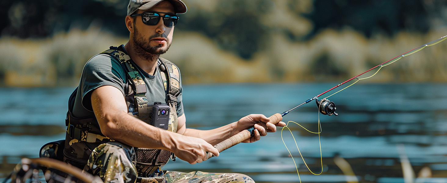 KJ23Pro Body Camera for Fishing