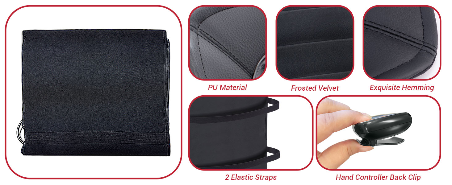 Longer Heated Seat Cover PULeather Winter Seat Cushion