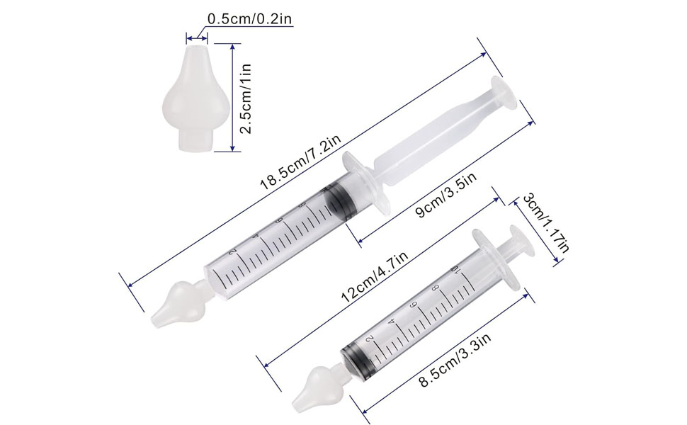  Silicone Baby Nasal Aspirator