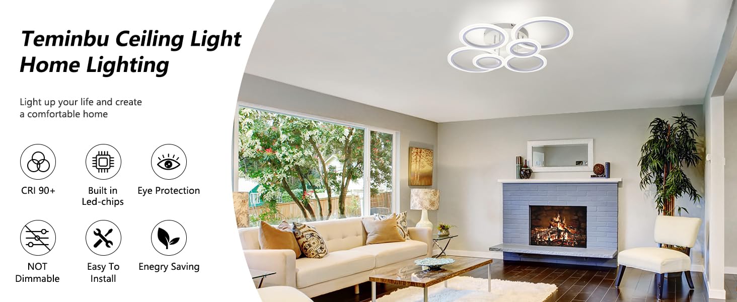 living room flush mount ceiling light