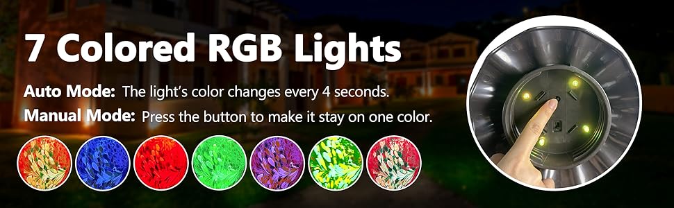 7 Colored RGB Lights