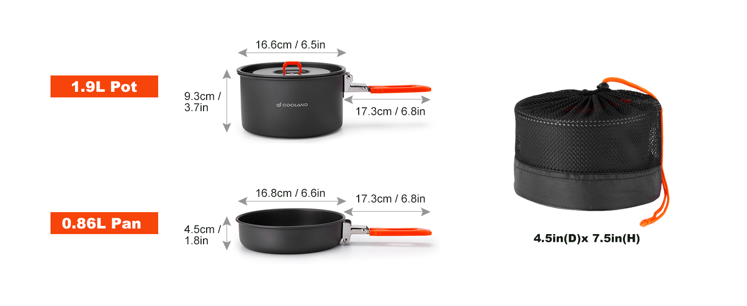 Camping Cookware Mess Kit