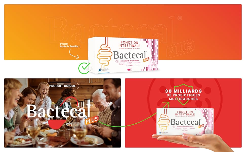 Bactecal PLUS voor het hele gezin. 30 miljard meerstammige probiotica.