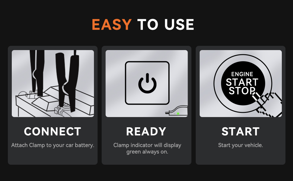 car battery charger jump starter