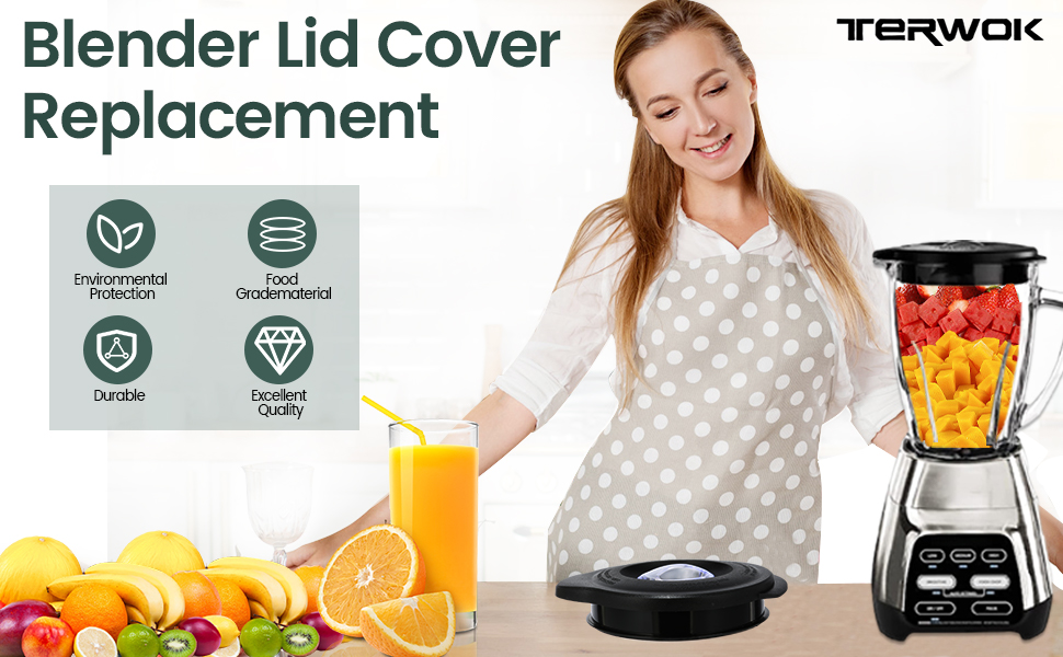 6Cup Jar Blender Lid Glass Blender Lid Cover Fit For Os