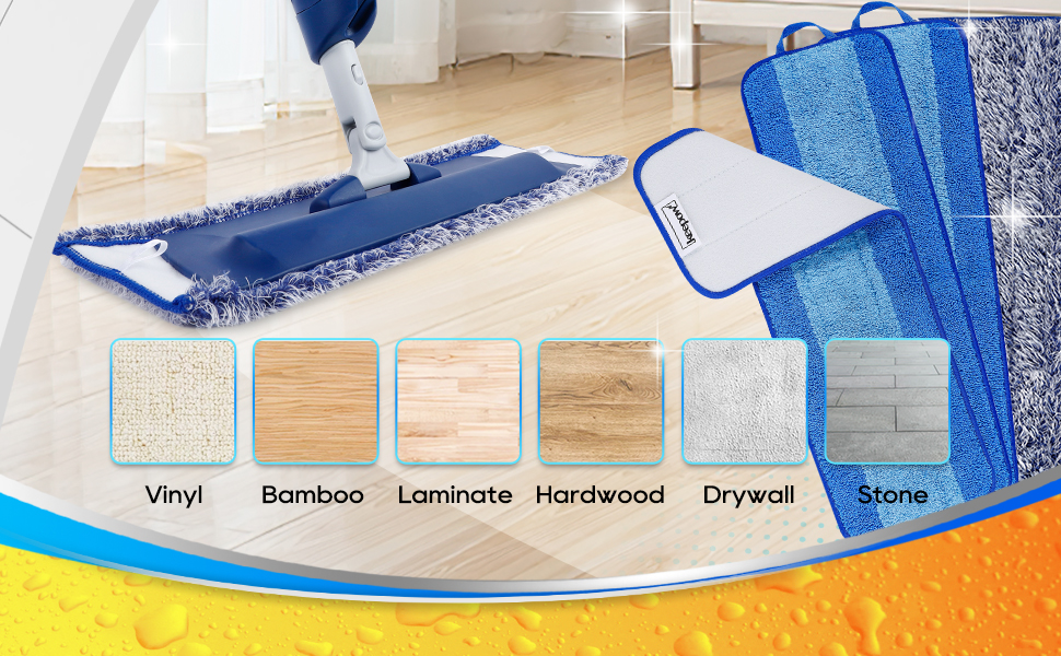 KEEPOW Microfiber Cleaning Pad for Bona, Mop Replacement