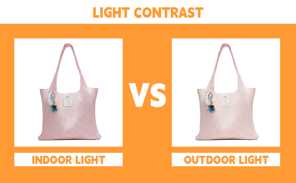 The dust pink color appears differently from various angles under different lighting conditions