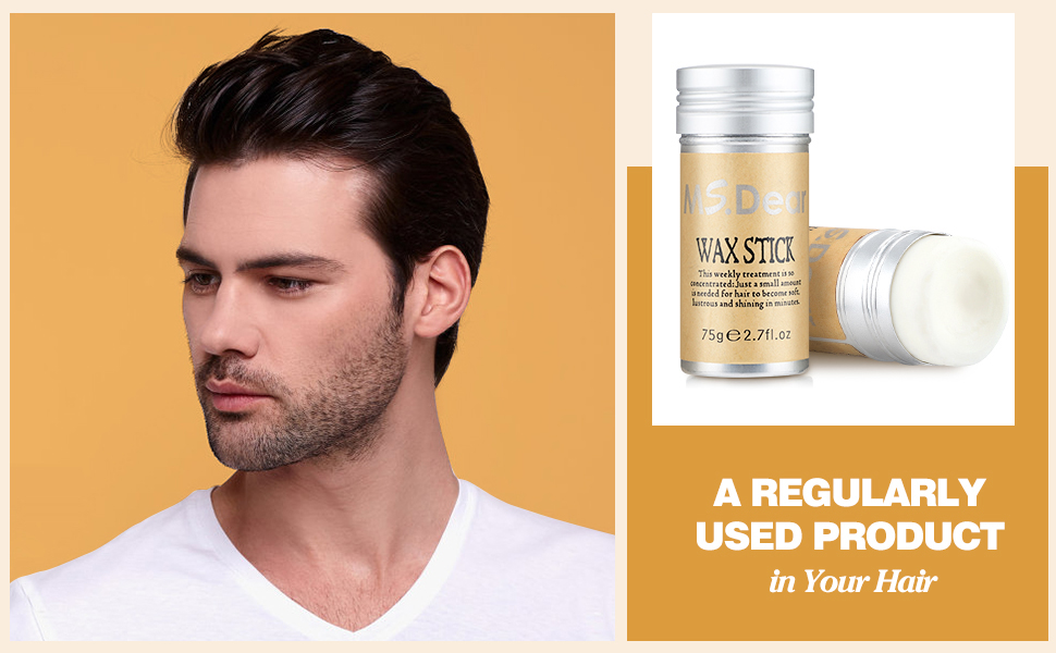 Hair Wax Stick, Hair Styling Wax Hair Pomade Stick For Fly Away & Edge Frizz Hair, Less Greasy