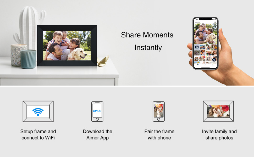 Digital Picture Frame 10.1 Inch WiFi Digital Photo Frame