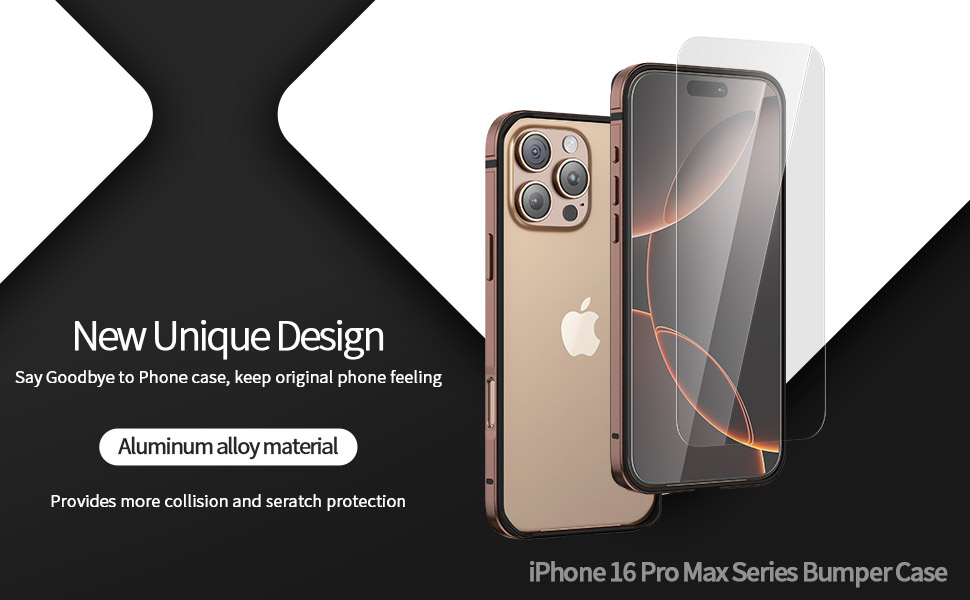 Capa de metal para iPhone 16 Pro Max