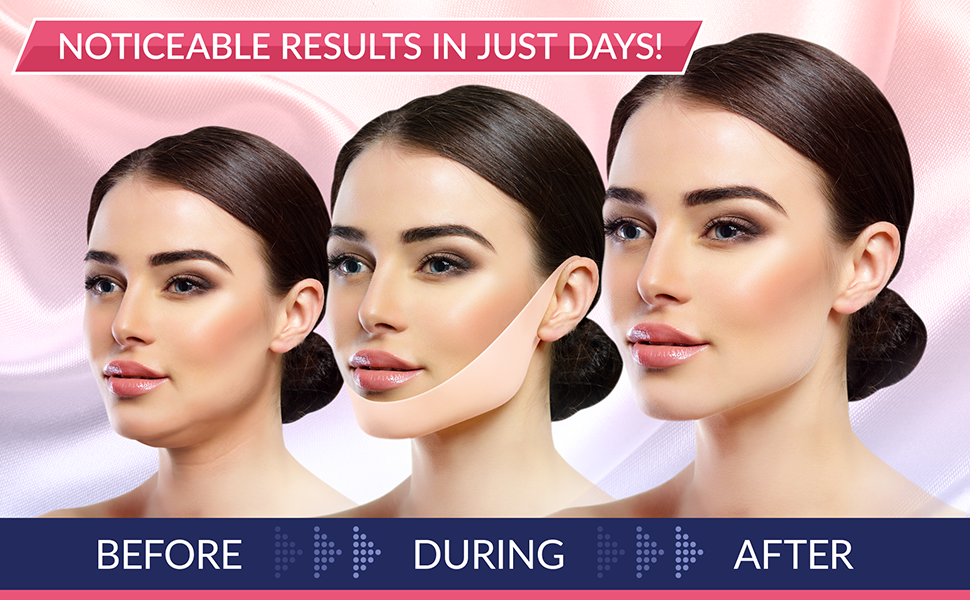 5 Piece V Line Shaping Face Masks Lifting Hydrogel Collagen Mask with Aloe Vera