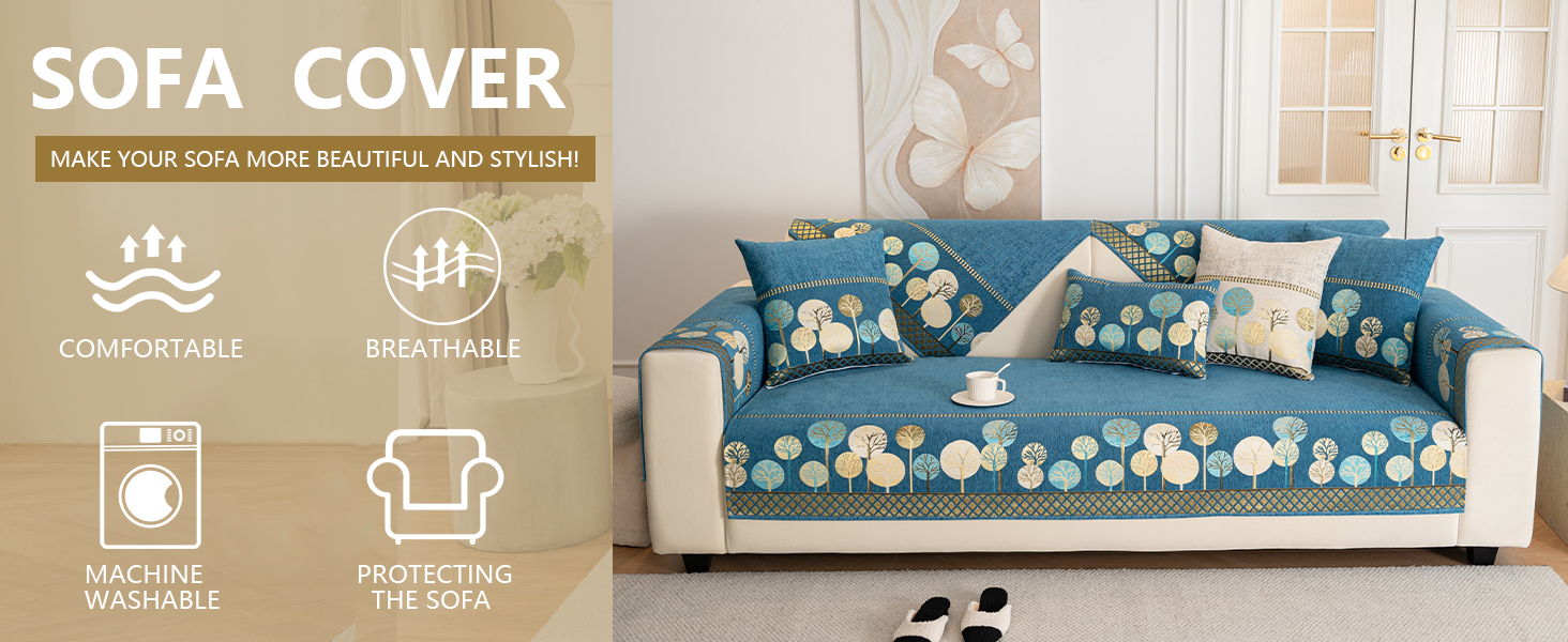 comfortable，breathable，machine washable，protecting the sofa